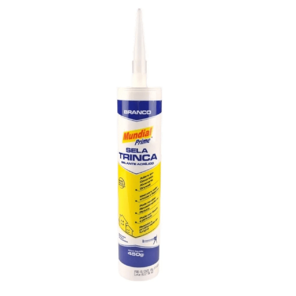 SELA TRINCA BRANCO 450G MUNDIAL PRIME Fissuras Sanitarios