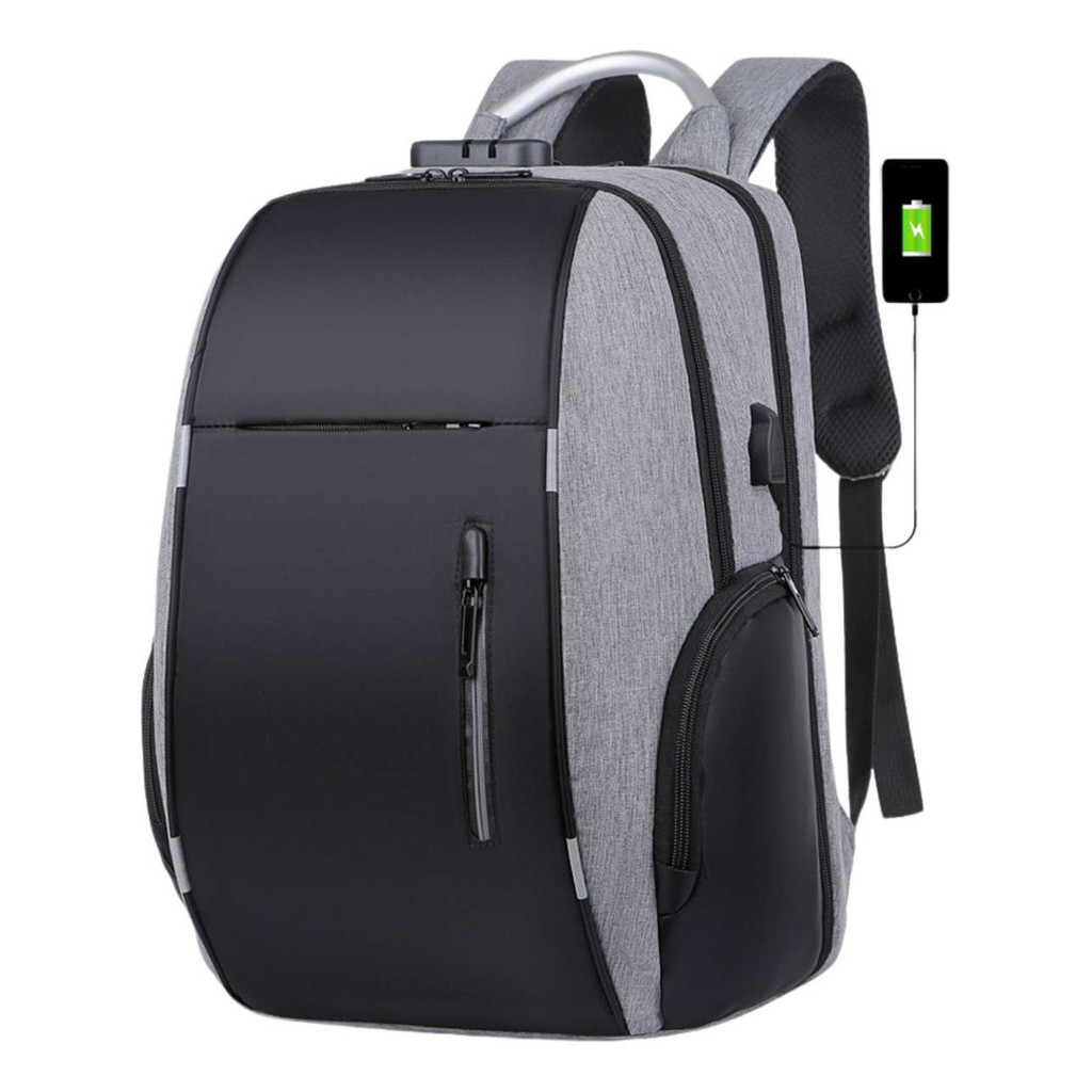 Mochila Notebook Antifurto com Senha Resistente à Água Executiva Escolar Viagem Trabalho Moderna em Oferta na Shopee
