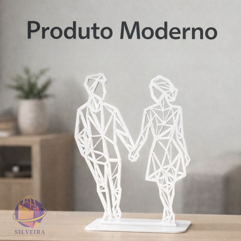 Escultura Casal  Decorativo MINIMALISTA   Enfeite Moderno para Sala ou Quarto, Presente Romântico em Oferta na Shopee