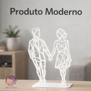 Escultura Casal  Decorativo MINIMALISTA   Enfeite Moderno para Sala ou Quarto, Presente Romântico em Oferta na Shopee