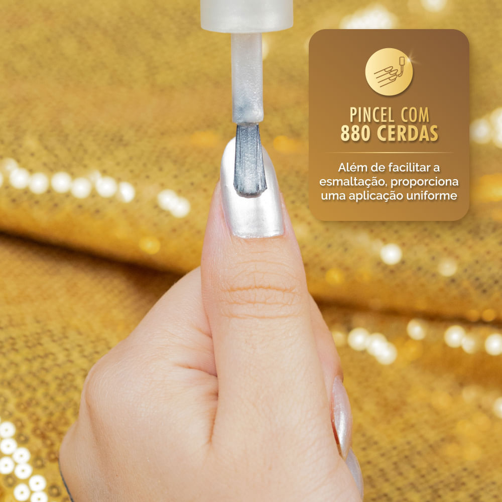 Detalhes do Esmalte Risqué Diamond Gel Divas No Poder Estrela Da Festa 9,5ml