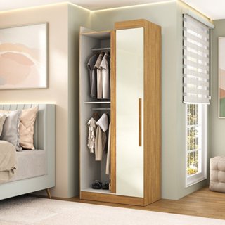 Guarda-roupa Canto Reto 2 Portas Paris em Oferta na Shopee