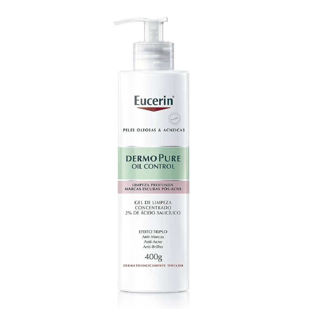 Gel De Limpeza Facial Eucerin Antiacne Dermo Pure Concentrado 400g em Oferta na Shopee
