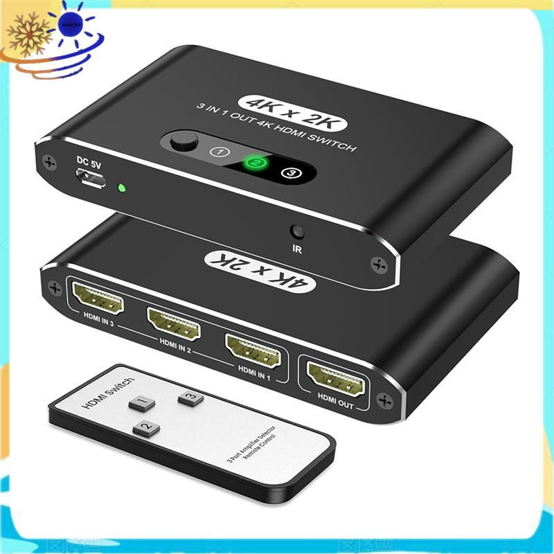 Interruptor Compatível Com Saída , Divisor 4K @ 30Hz Controle Remoto , Perfeito Para /