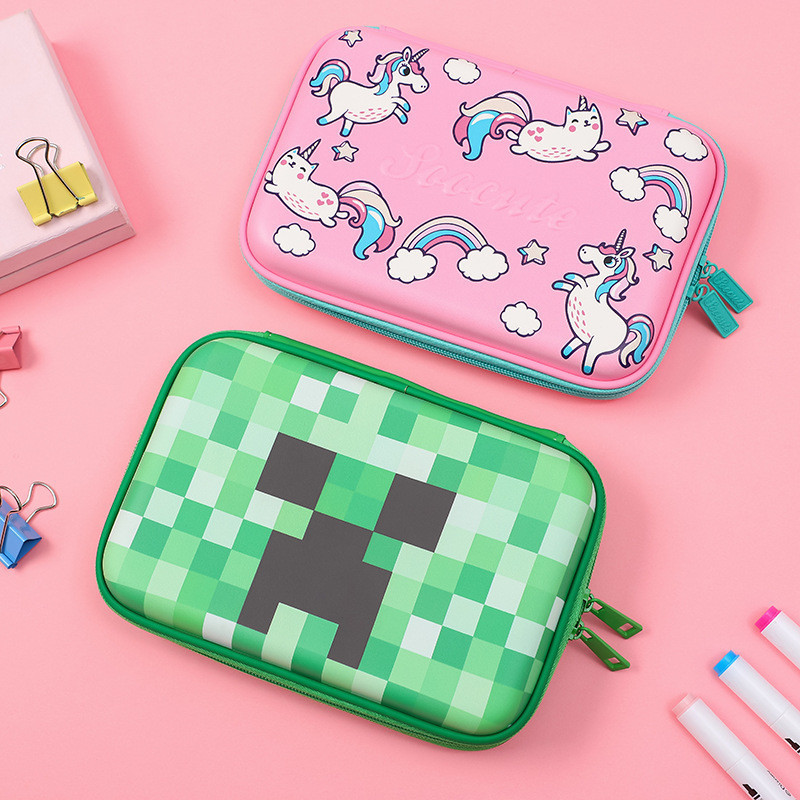 Caixa de papelaria de grande capacidade Minecraft, presente de aniversário de menino, estojo de lápis de menina em Oferta na Shopee