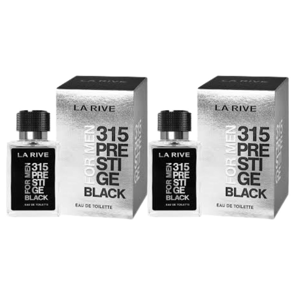 Kit 2un Perfume La Rive 315 Prestigie Black Masculino 100ml (Cada) - Eau De Parfum - Original