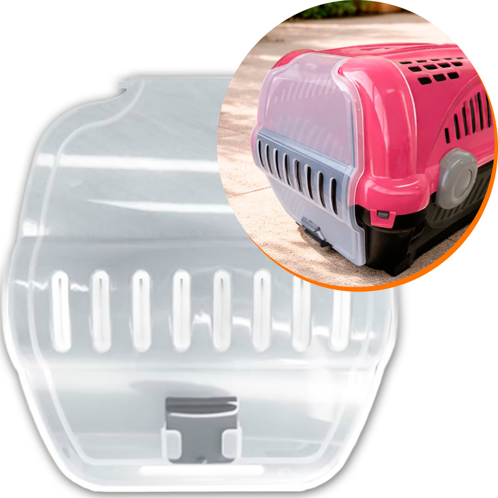 Porta Avulsa Caixa De Transporte Furacao Pet Luxo Transparente N3 Plastico