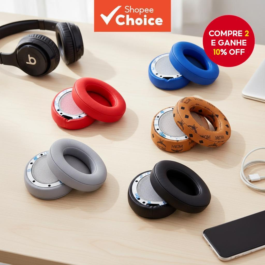 Almofadas de reposição para fones de ouvido Beats Studio 2.0, 3.0, Studio 2 Wireless B0500, B0501
