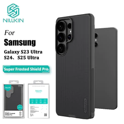 Nillkin Fosco Caso De Telefone Para Samsung S26 Ultra S25/S24/S23/S22 FE Textura Fina Anti Impressão Digital Protetor