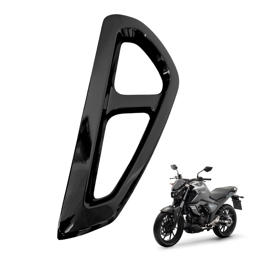 Carenagem Modulra Grade Aba Tanque Esquerdo Fazer 150 Fz15 2023 a 2026 Preto