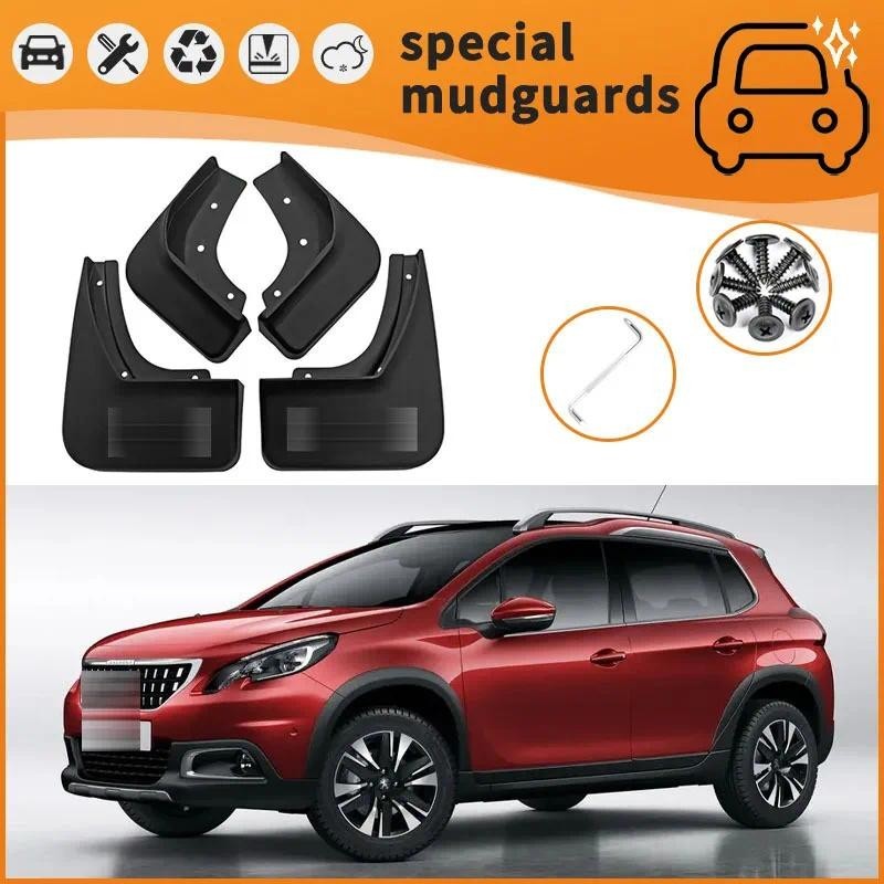 Para 14-24 Modelos Peugeot 2008-Lamas Fender Mudflaps Dianteiro Traseiro Flares Respingo Guardas Capa Acessórios Do Carr