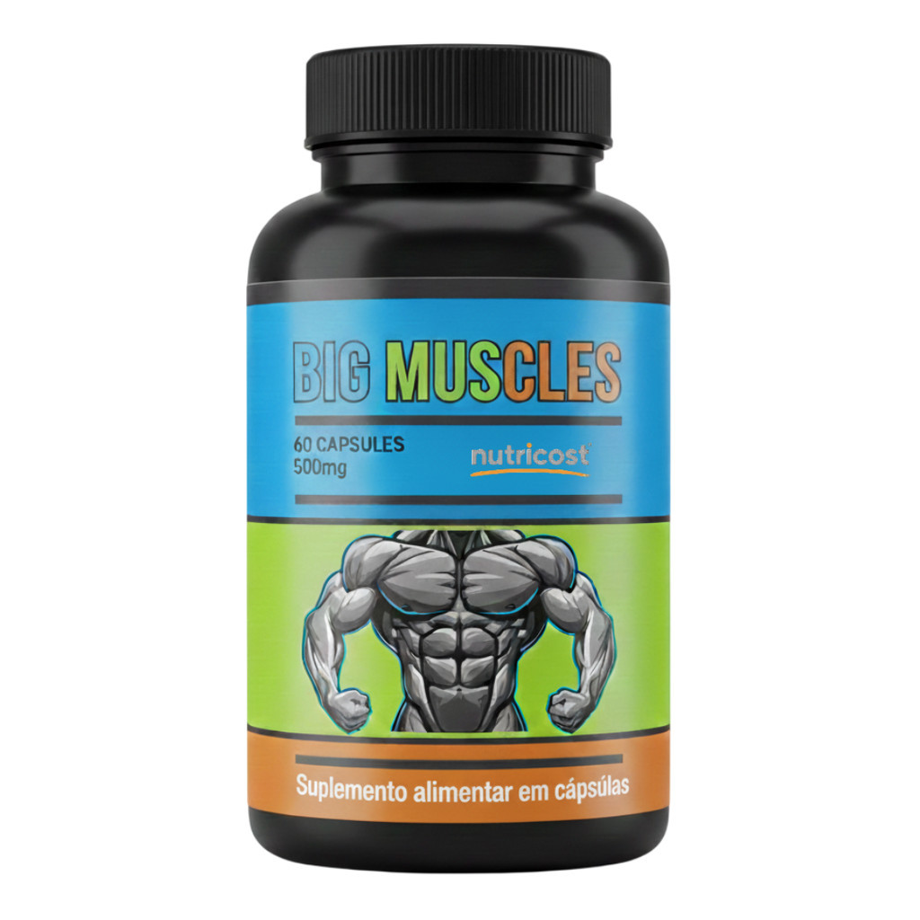 1 Big Muscle 60 cápsulas - Mais Força e Resistência nos Treinos
