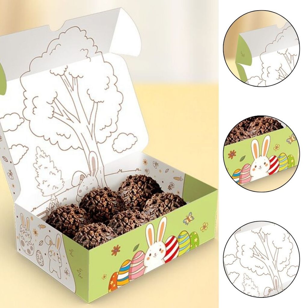 10 CAIXA 6 DOCES PÁSCOA - PASCOA COLORIR 5874 ( IDEIA PÁSCOA 2026 ) em Oferta na Shopee