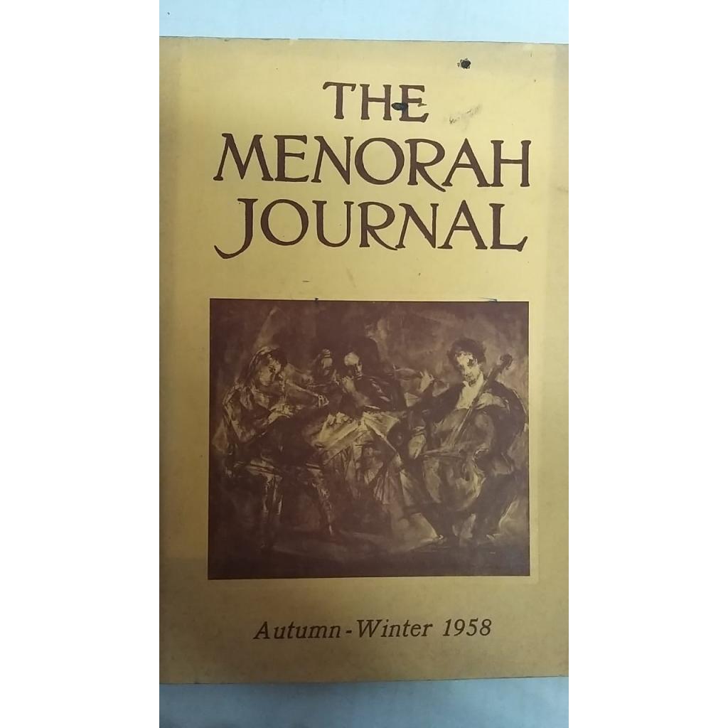 The Menorah Journal - Volume XLVI - Number 1 e 2