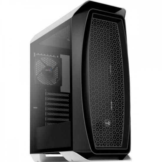 Gabinete Gamer Aerocool Aero One Branco Lateral Vidro [F002]