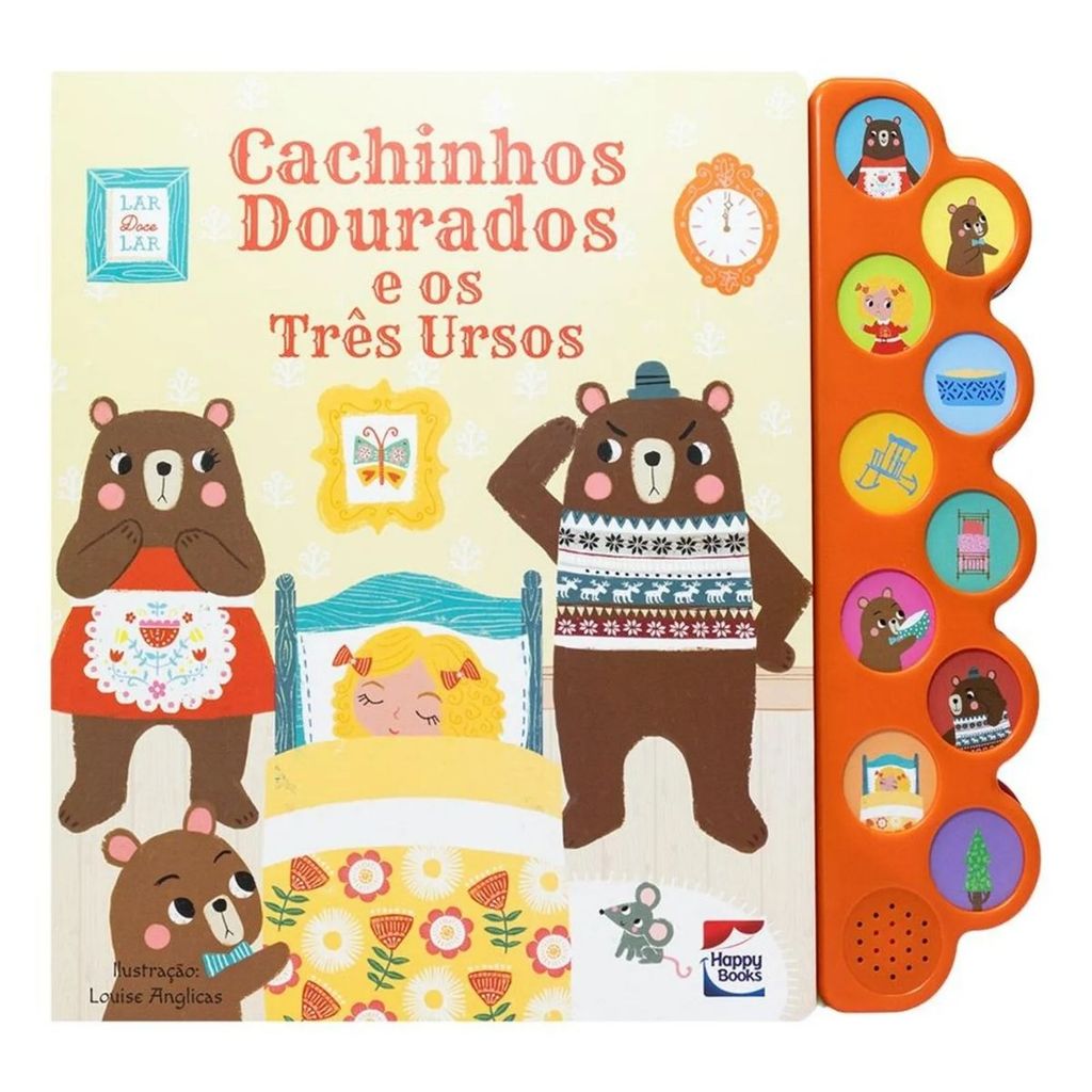 Livro Infantil Encantos Sonoros: Cachinhos Dourados - Happy Books