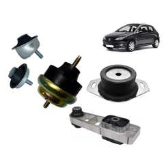 Kit Coxim Calço Motor + Lateral + Câmbio Peugeot 206 1.0 16v