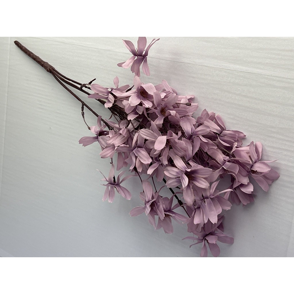 Flores lilás artificiais macieira, cerejeira para decoração de sala, casa,lilás