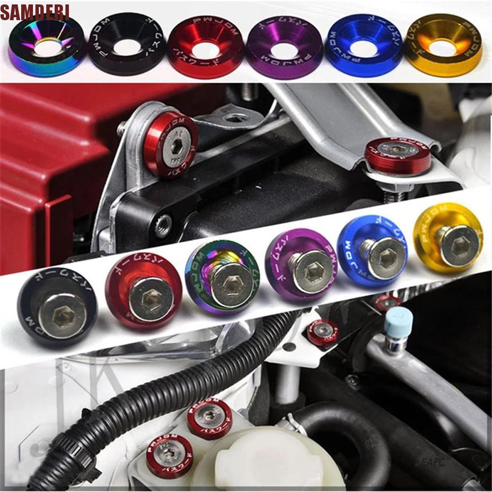 SAMDERI Parafusos Modificados Para Carro M6 , Estilo De , Alumínio Motor , Acessórios Automotivos , De Placa De Licença