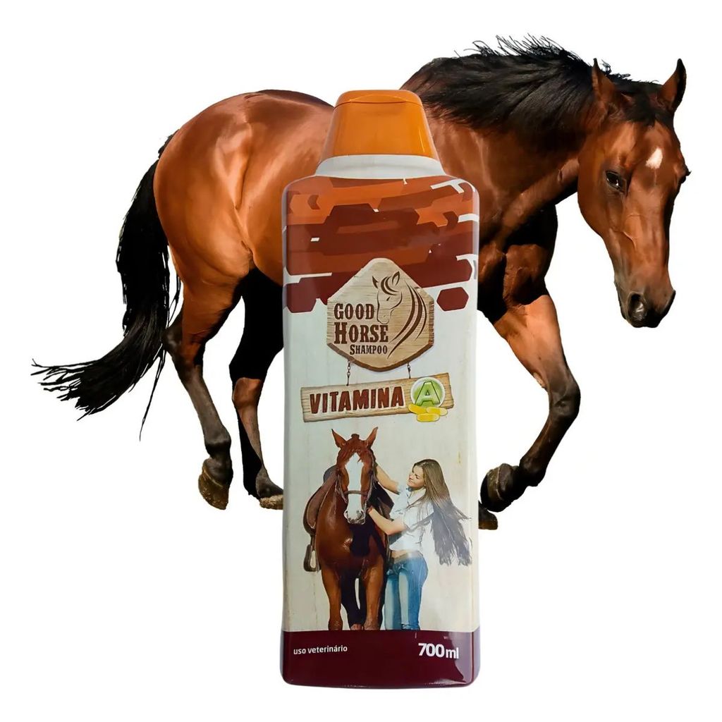 Shampoo Good Horse Vitamina A Crescimento 700ml Profissional
