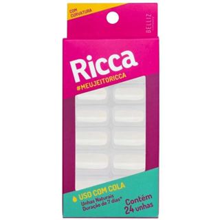 Unhas Ricca naturais com curvatura 1337 em Oferta na Shopee