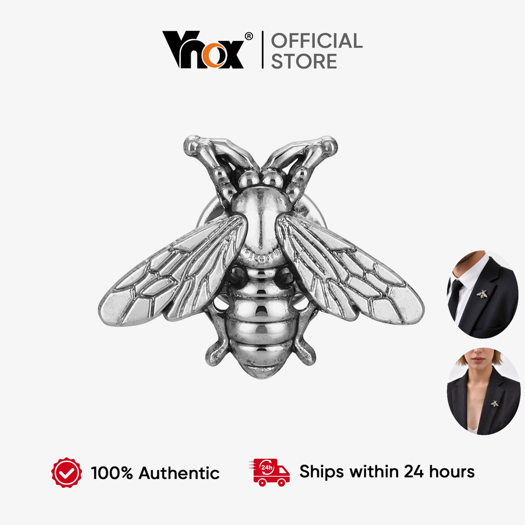 Broche De Abelha Fofo Vnox Para Homens E Mulheres , Metal Clássico Vintage , Acessório De Moda , Presente