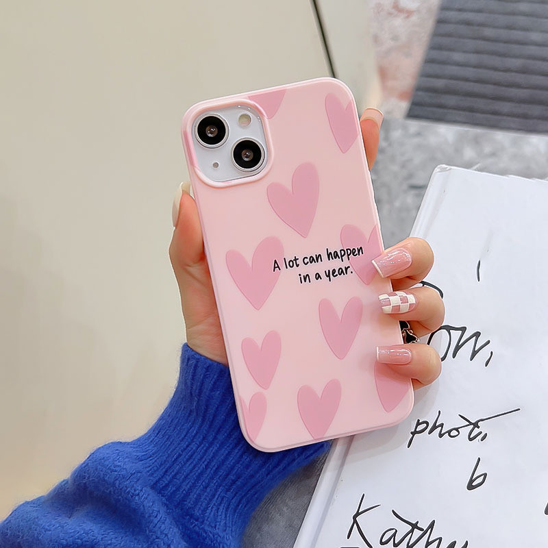 Apple Baby Coração Rosa para iPhone 7 8 12 13 14 15 16 17 PRO PROMAX PLUS AIR 16E 17AIR X XS XR XSMAX