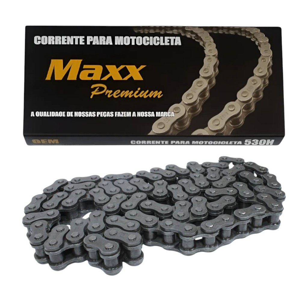 CORRENTE Moto 530 X 110L CB 400 450 Com Retentor (CLP) MAXX