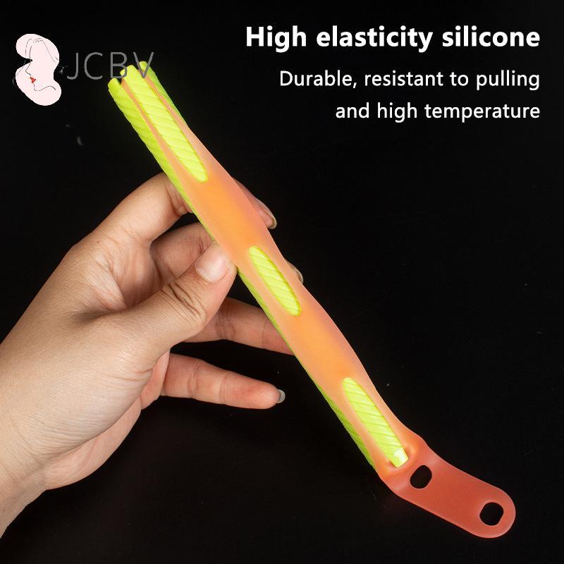 [JCBV] 10 Unidades Rosa/Azul Perm Silicone Banda Resistente Ao Calor Traceless Digital Hastes Frias Elástico De Borracha