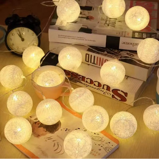 Cordão De Luz Led Bolinhas De Texturizada 5m Bivolt Amarelo 127/220v