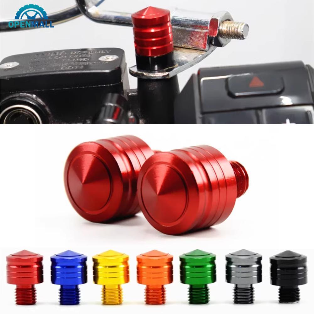 OPENMALL 2 Pçs Motocicleta CNC Alumínio M8 M10 Espelho Retrovisor Buraco Plugues Parafusos Anti-Ferrugem Titular J5U3