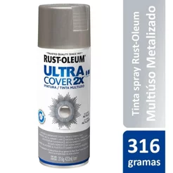 Tinta Spray Cobertura Alumínio Metálico Ultra Cover Rust Oleum