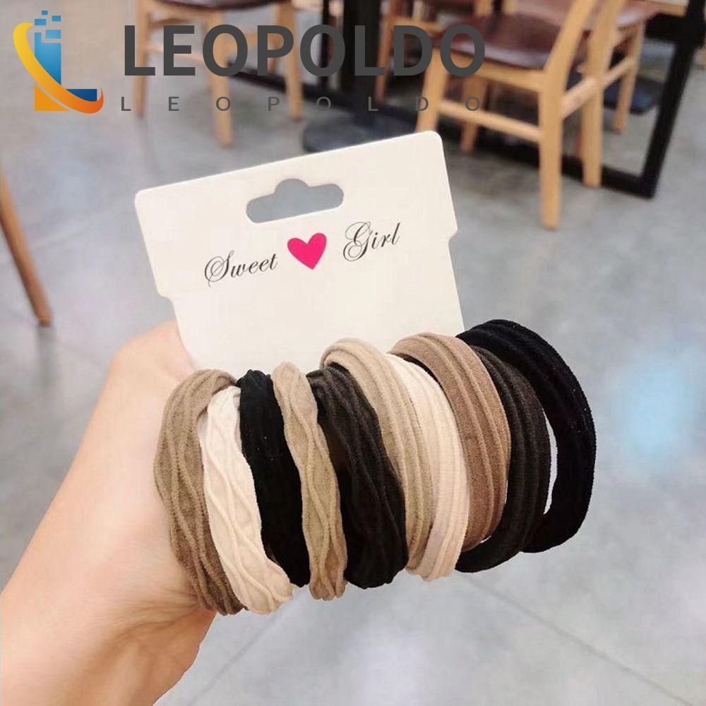 LEOPOLDO Corda De Cabelo Básica Durável 5/20 Peças Suporte De Rabo De Cavalo De Pano Feminino Scrunchies Laços Femininos