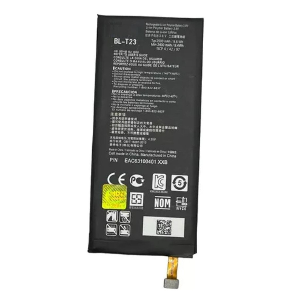 Bateria  Modelo compativel para Bl-t23 LG X Cam K580 Envio Super Rapido!