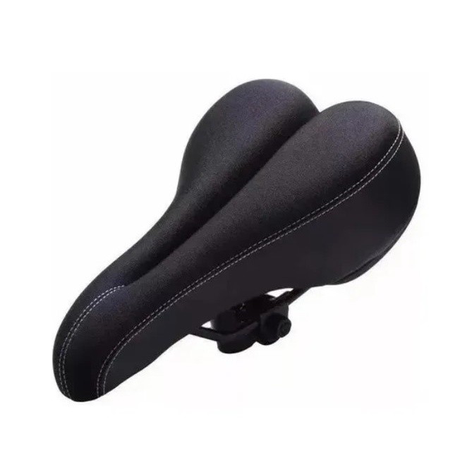 banco selim gts em couro vazado confortável para bicicleta bike mtb speed em Oferta na Shopee