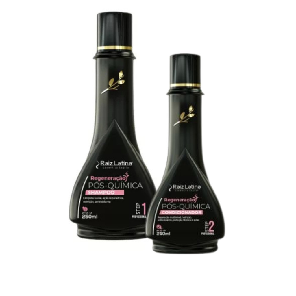 KIT Shampoo e Condicionador Pós Química Raiz Latino