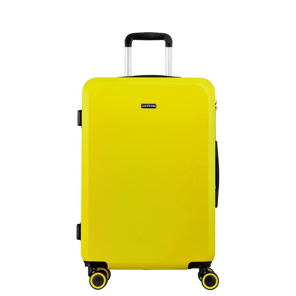 Mala de Viagem Média Rodas 360 º Uno Racer - Amarelo em Oferta na Shopee