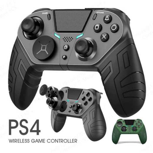 Controlador PS4 Dupla Vibração Bluetooth Gamepad Função Turbo Programável Para PS4/Android/IOS/PC em Oferta na Shopee