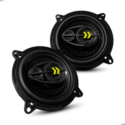 Par Alto Falante Bravox Revo 4 Polegadas Triaxial 110W RMS Som Automotivo Universal Graves Potentes e Médios Claros