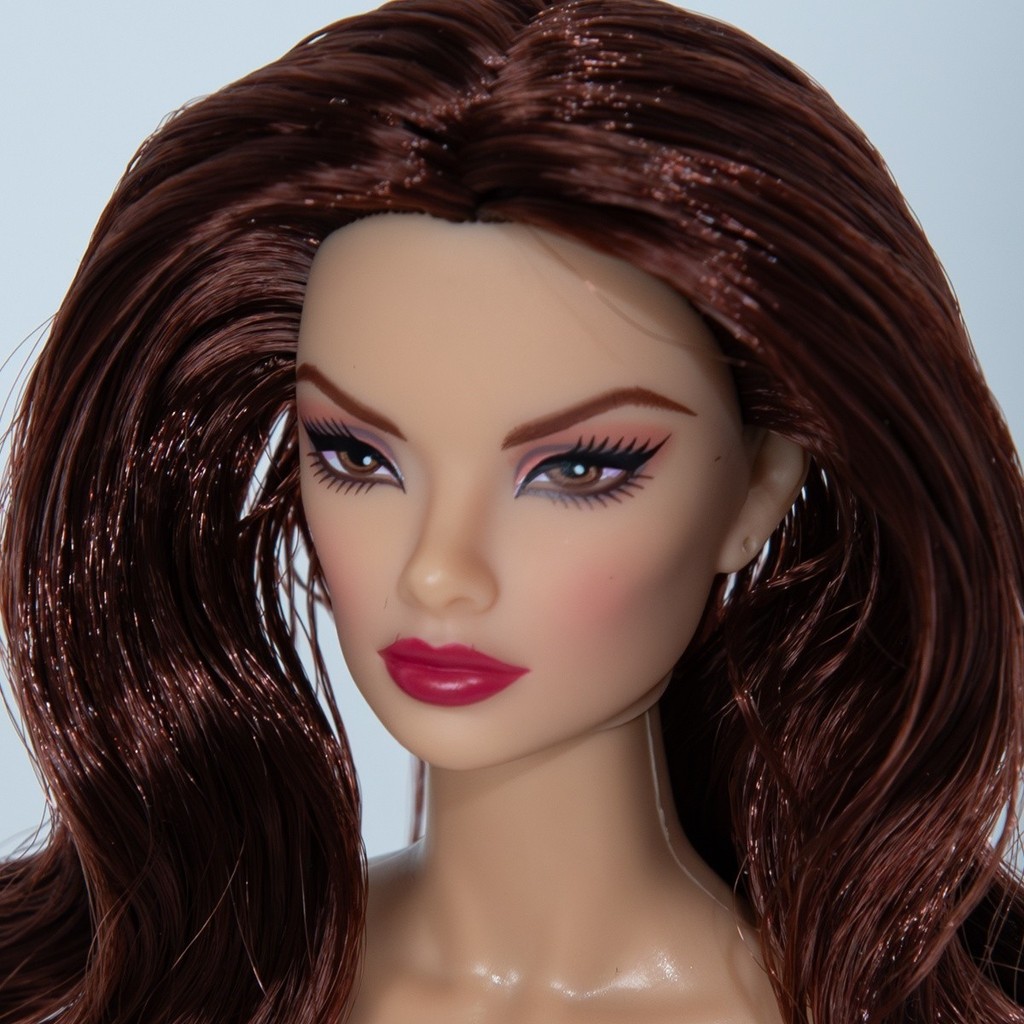 12 Articulações Posável 12.6 Pol . 1/6 BJD-Estátua De Super Modelo De Grau Profissional , Cabelo Volumoso Fofo , Roupa D