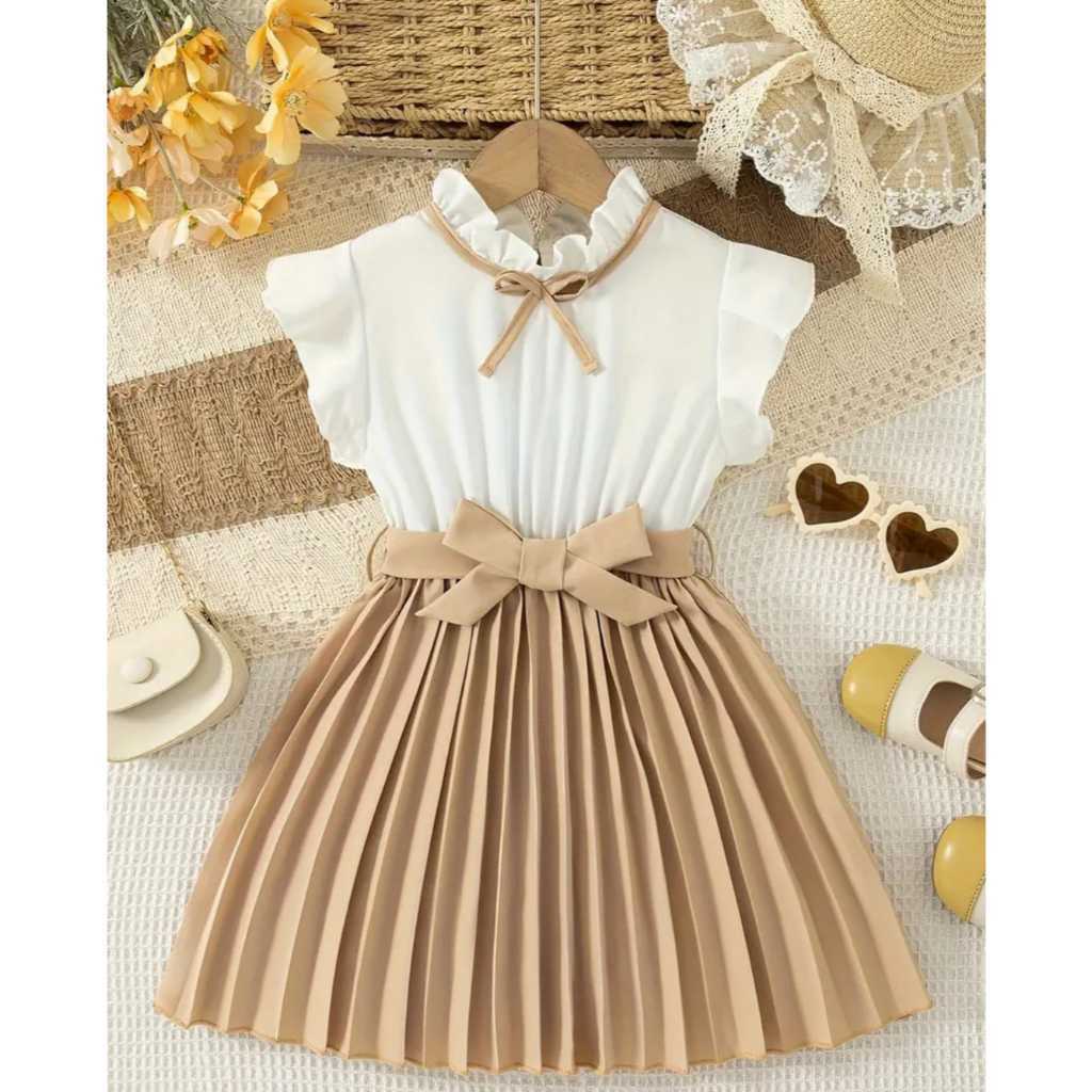 Vestido Plissado Menina princesa infantil e juvenil para crianças Festas e Aniversários