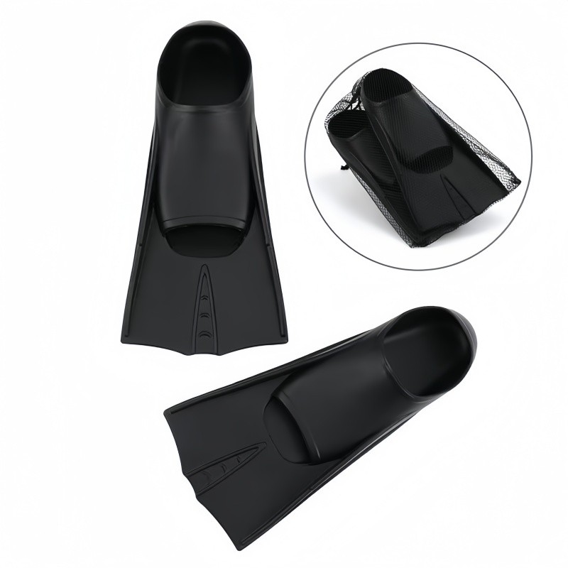 Nadadeira Curta de Silicone Pé de Pato para Natação Mergulho Snorkeling e Bodyboard