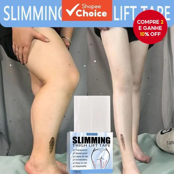  Patches de Emagrecimento Invisíveis para Levantar as Pernas, Sem Látex, Modelagem e Lifting das Coxas, Fita de