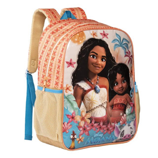 Mochila Moana Costa Glitter Bolso Garrafinha Princesa Disney em Oferta na Shopee
