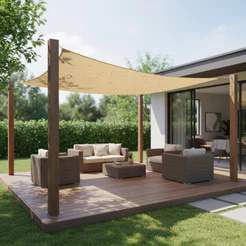 3m X 4m Toldo Impermeável Com Proteção Uv Bloque 95%