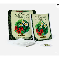 Sachê chá verde com Hibisco 15G - CHAMEL