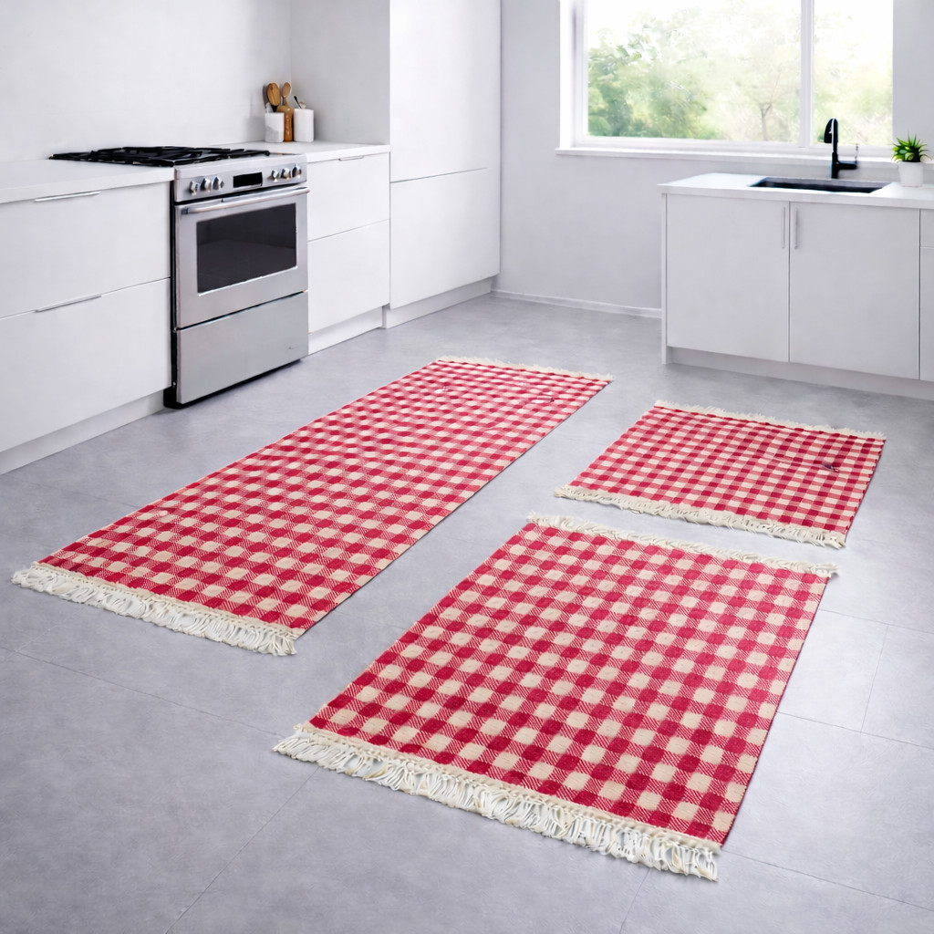 Jogo de Cozinha Dama  3 peças 100% Algodão