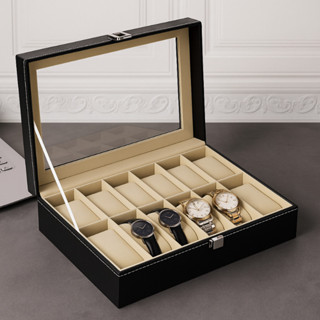 Maleta Caixa Organizadora Porta Relógio - Porta Relógio e Óculos Estojo Para Guardar Relógios, Óculos Organizador Couro em Oferta na Shopee