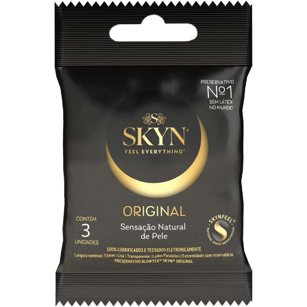 Preservativo SKYN 3 Unidades em Oferta na Shopee