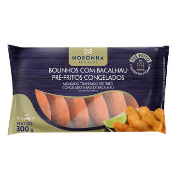 Bolinhos de Bacalhau Pré-Fritos Congelados Noronha